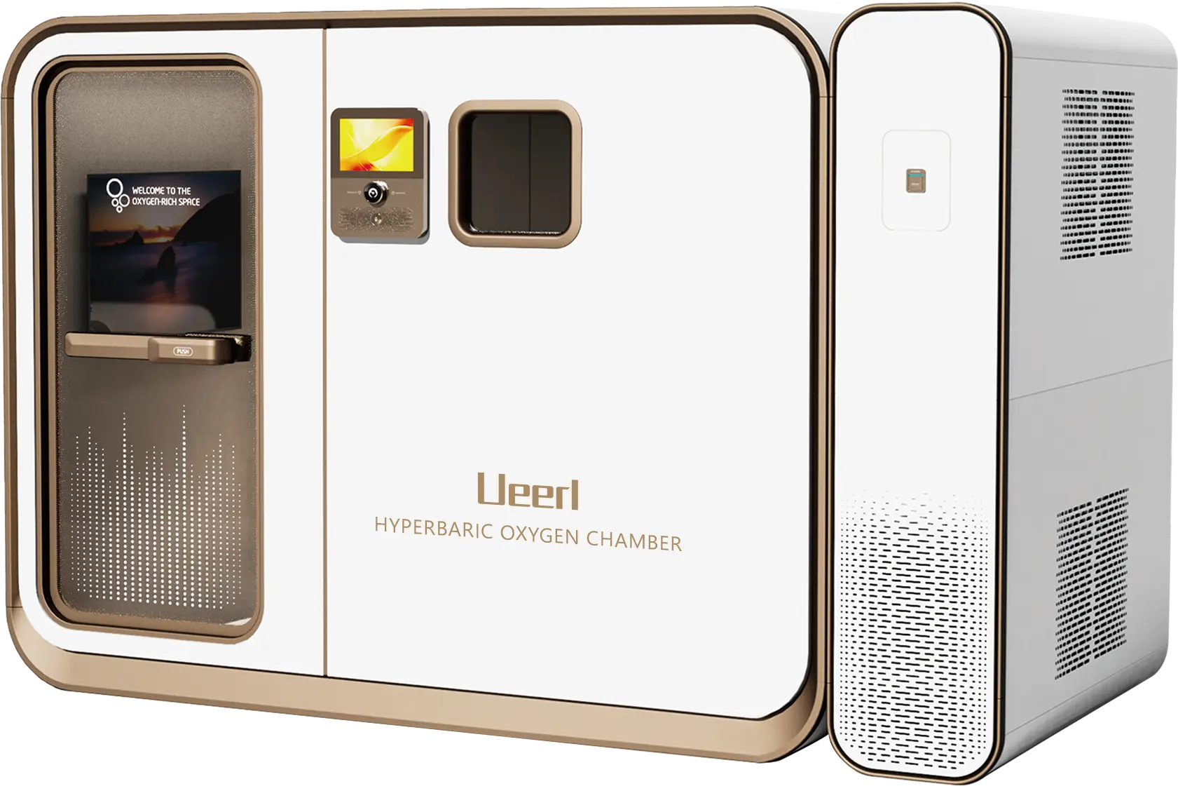 Ueerl room-style hyperbaric oxygen chamber
