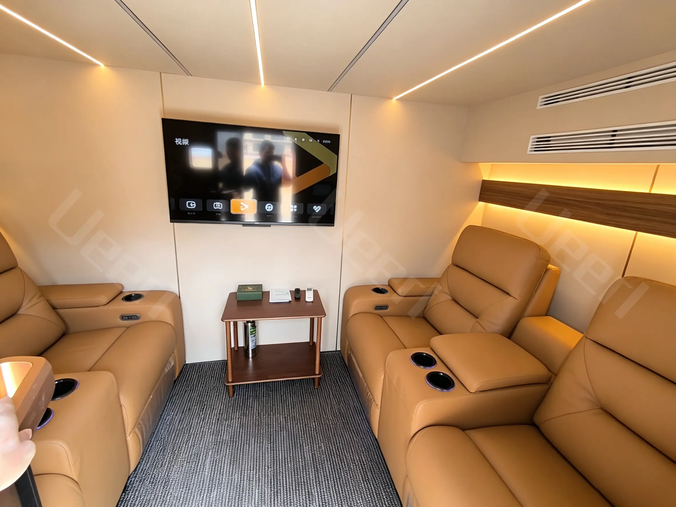 Ueerl room-style hyperbaric oxygen chamber interior for premium oxygen wellness spaces