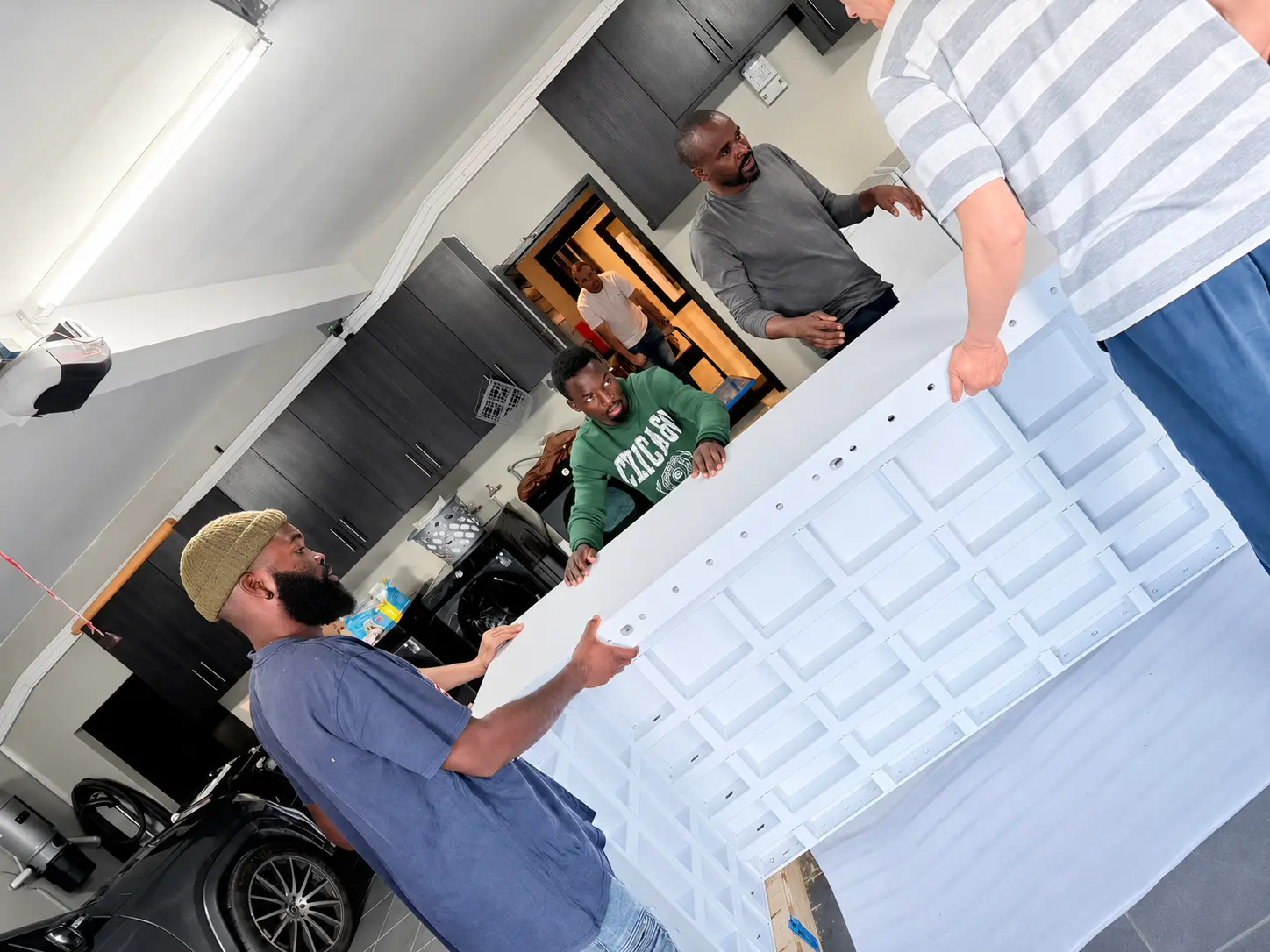 Modular Ueerl V3 hyperbaric chamber components transported separately for installation through an 80cm doorway