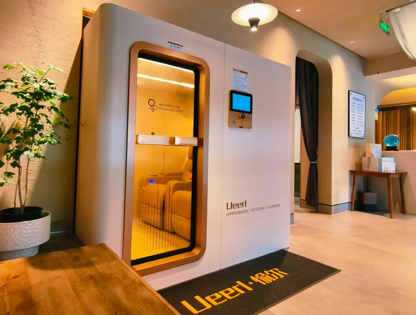 Ueerl hyperbaric oxygen chamber for spa and beauty salon wellness spaces
