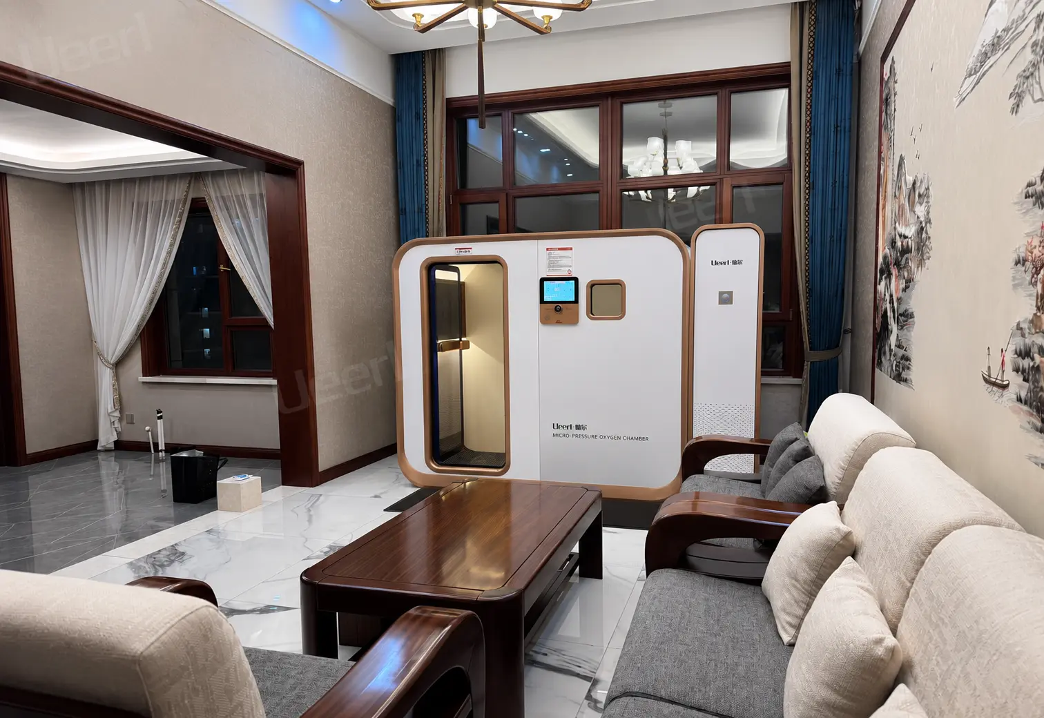 Private villa hyperbaric oxygen chamber application by Ueerl