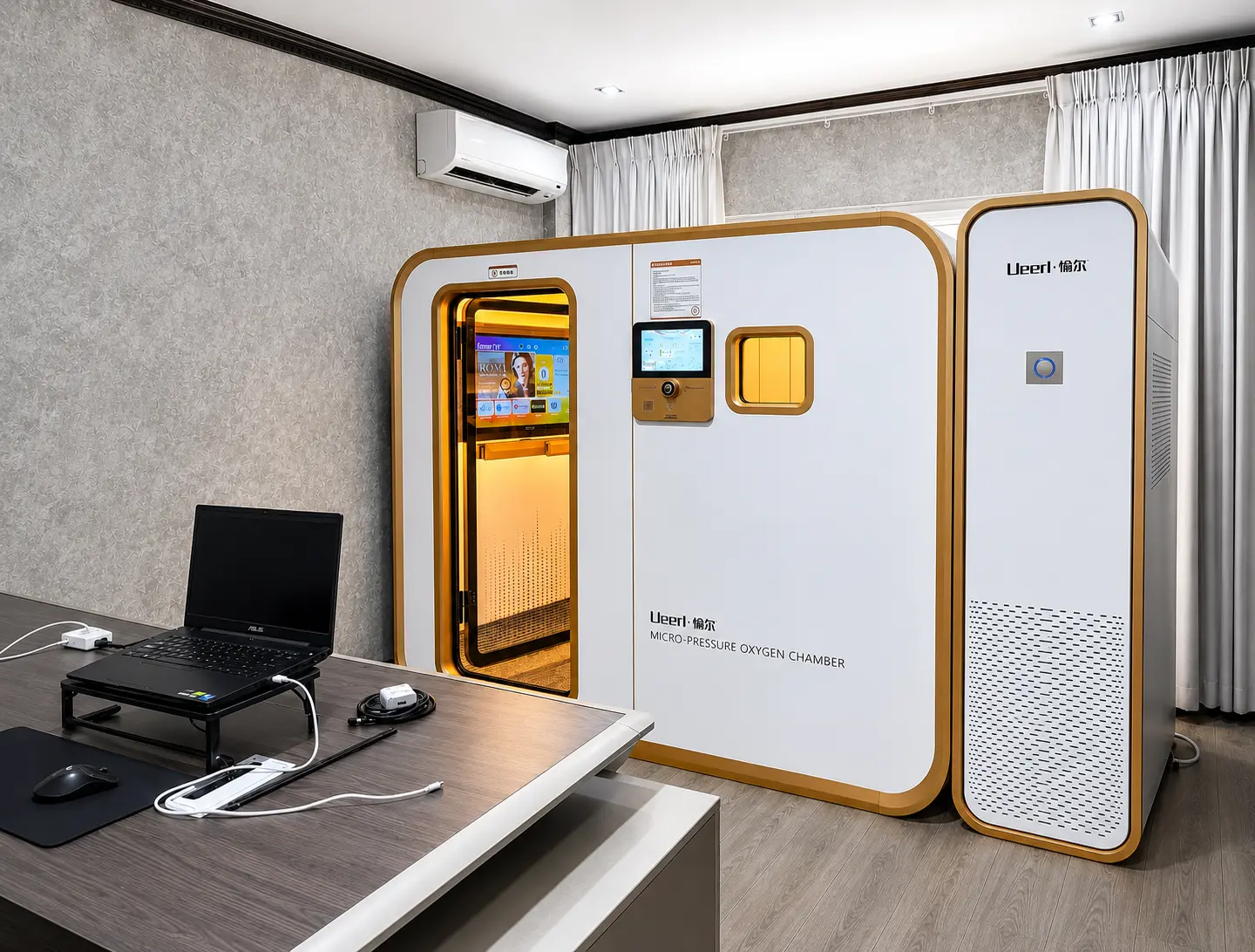 Ueerl hyperbaric oxygen chamber for offices and modern workspaces