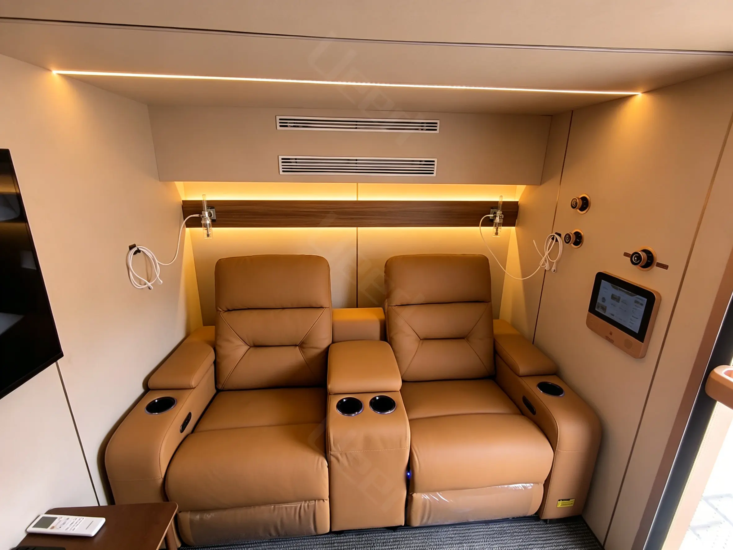 Ueerl hyperbaric oxygen chamber integrated into a luxury beauty wellness suite